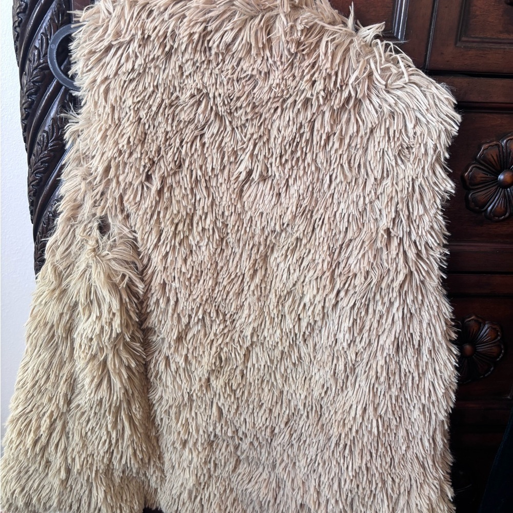 Double Zero Women's Teddy Jacket - Cream - Picture 3 of 6